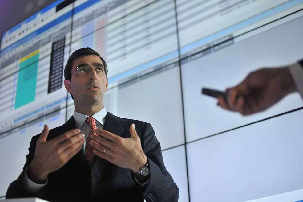 La actualización tecnológica es una de las prioridades para la Bolsa de Colombia, según Juan Pablo Córdoba, su presidente. / Cristian Garavito