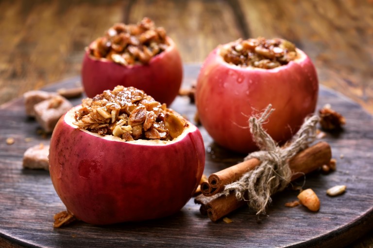 Ideales para la tarde: receta para preparar manzanas rellenas