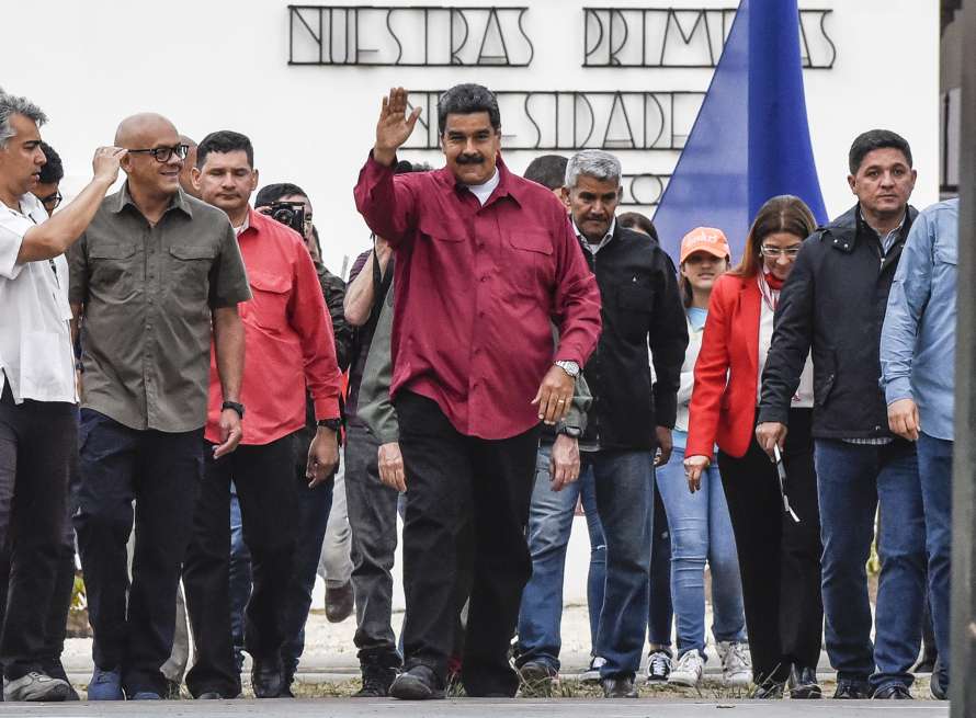 El presidente de Venezuela, Nicolás Maduro, se posesiona el 10 de enero, crece el rechazo internacional. / AFP