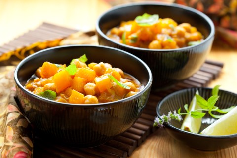 Garbanzos con auyama, receta para prepararlos