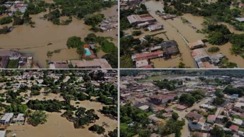 Lluvias en Venezuela causan inundaciones y daños en al menos 1.960 viviendas