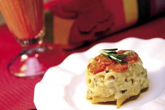 Timbales de pasta