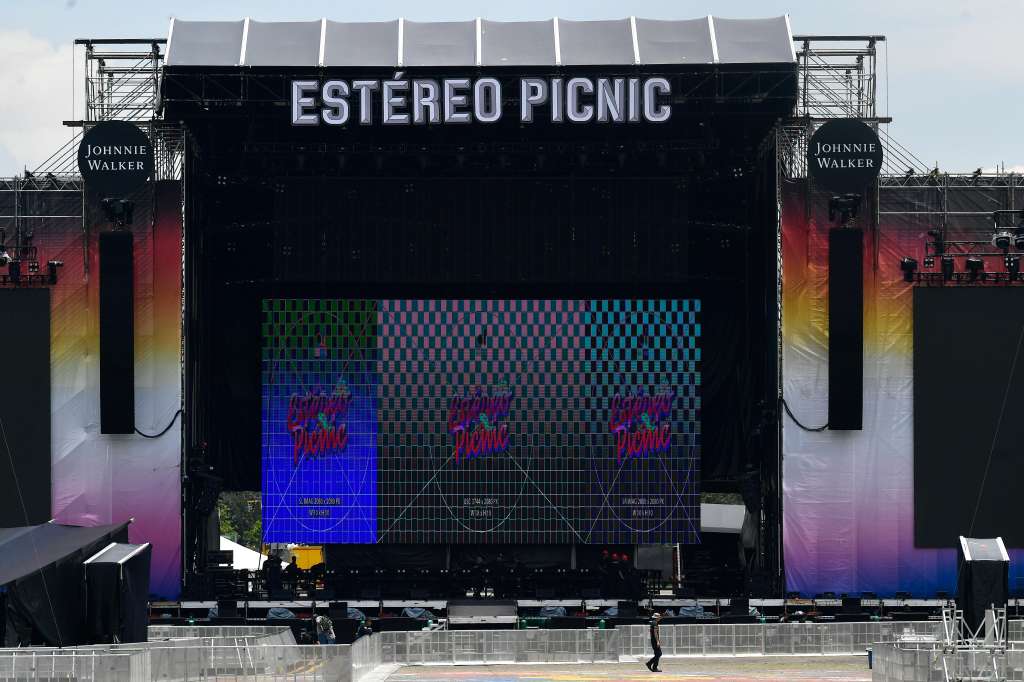 Preparativos y montaje para este festival en el Parque Simón Bolívar.