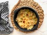 Esta es la receta para preparar una lasaña de pollo y brócoli