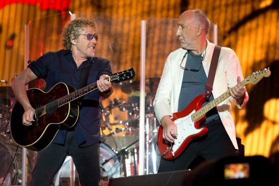 Los músicos Roger Daltrey y Townshend de The Who. / AFP