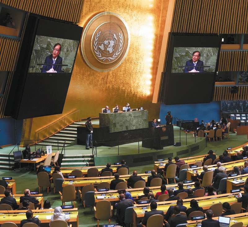 En escenarios como la Asamblea de la ONU, para Piñeros, el presidente ha desplegado sus habilidades como orador. / AP