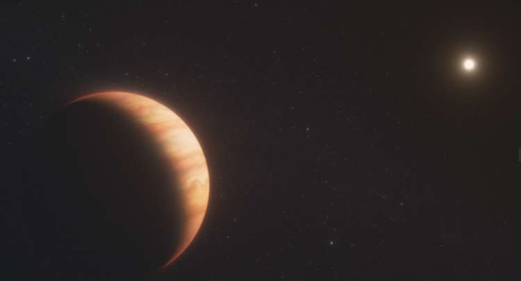 Un estudio publicado en Nature encontró la primera evidencia atmosférica de un planeta que orbita una enana blanca. /Universidad de St Andrews