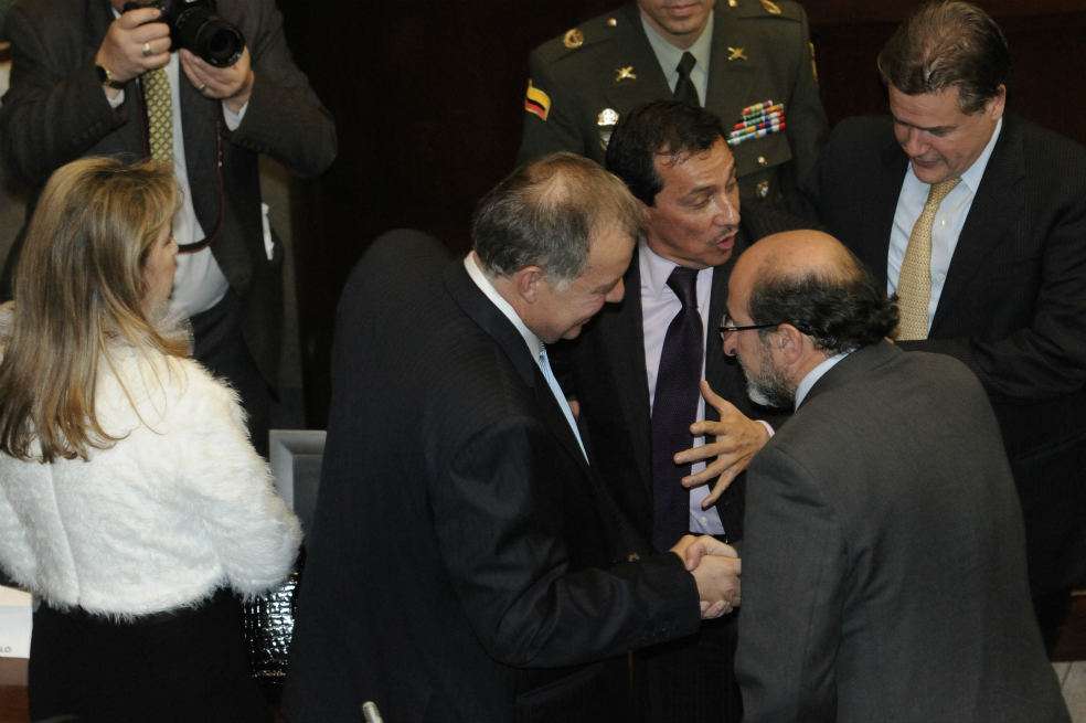 Alejandro Ordóñez obtuvo en total 80 votos a favor mientras que su único contrincante, Orlando Gallo Suárez, logró 2 sufragios. / Gabriel Aponte