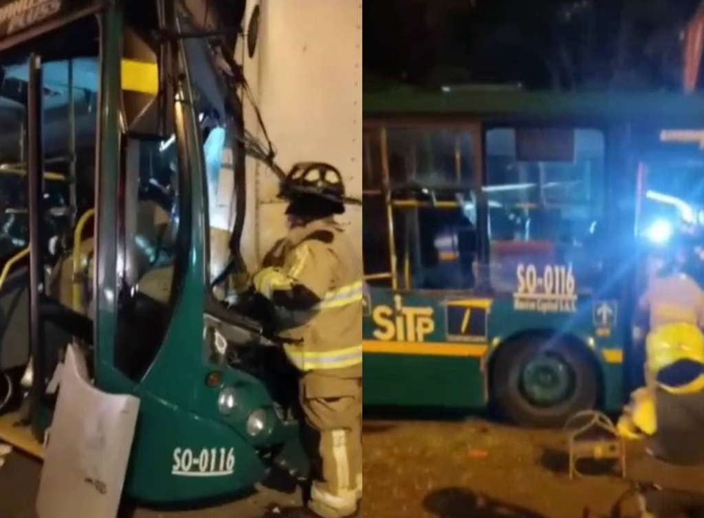 El accidente que involucró al bus del Sitp ocurrió en la calle 195. / Cortesía.