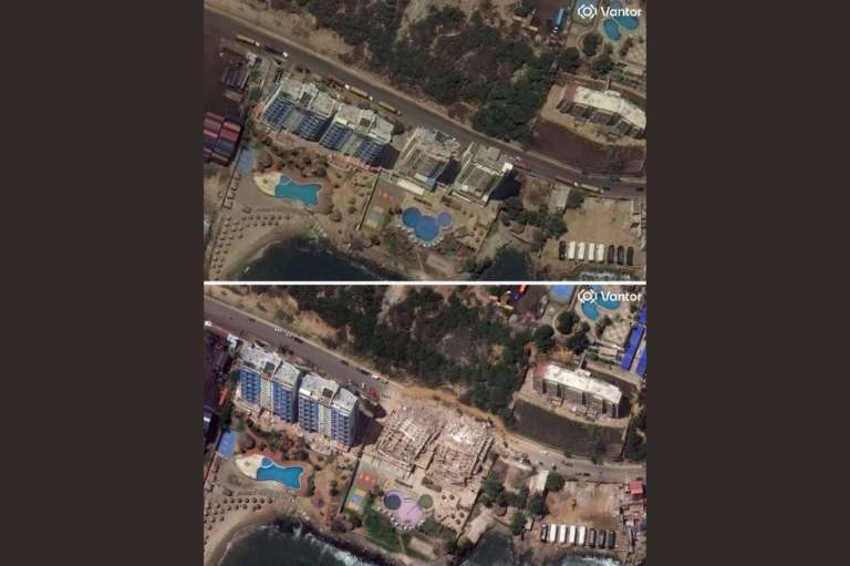 Los estragos que dejaron los sismos en Venezuela también se vieron en Maiquetía, estado La Guaira.