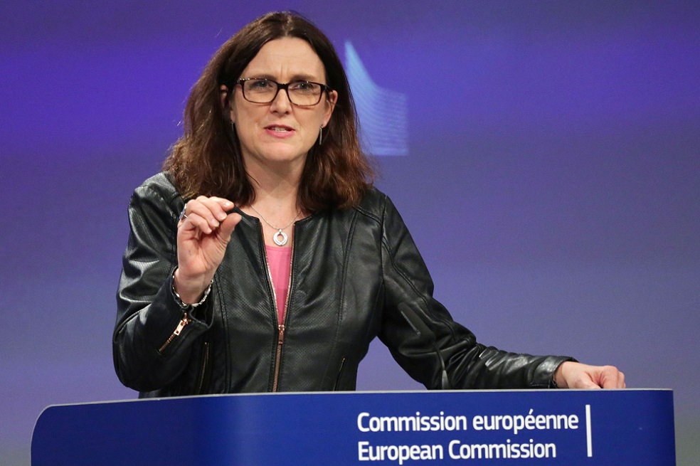 Cecilia Malmstrom, comisaria europea de Comercio. / AFP