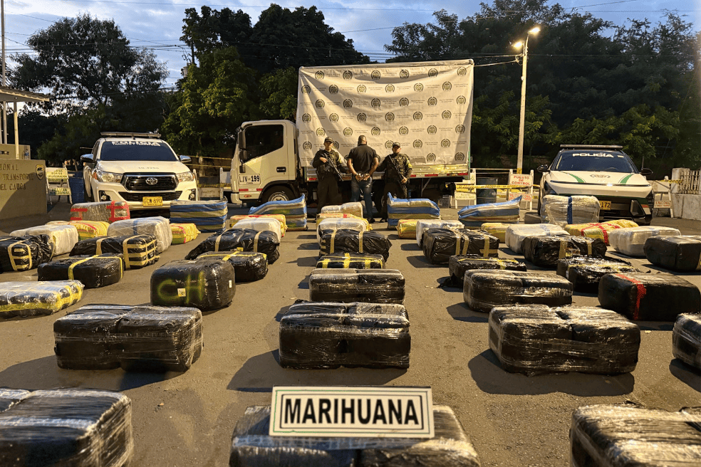 Incautan de 1.9 toneladas de marihuana en el Valle del Cauca