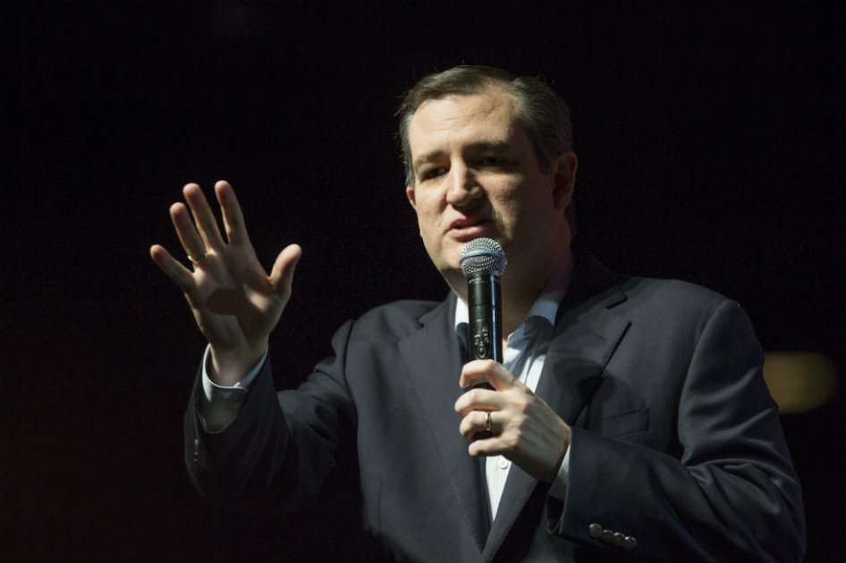 El precandidato a la Presidencia de EE.UU. Ted Cruz tras su triunfo en las primarias republicanas en Oklahoma, Texas y Alaska. / AFP