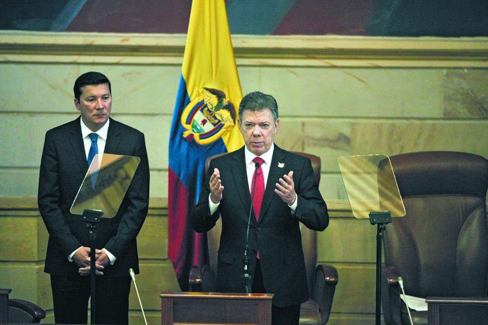 El presidente Juan Manuel Santos en el programa ‘Agenda Colombia’