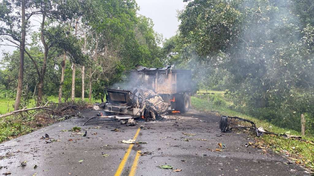 Base militar es atacada en Arauca.