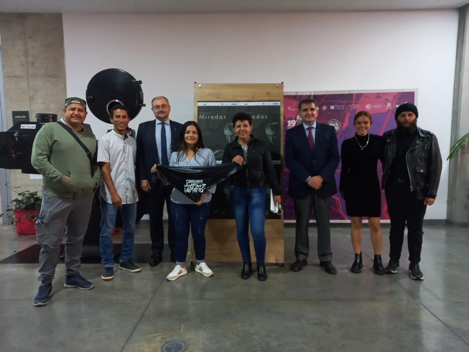 Equipo realizador del documental durante su presentación en la Cinemateca de Bogotá el 13 de diciembre
