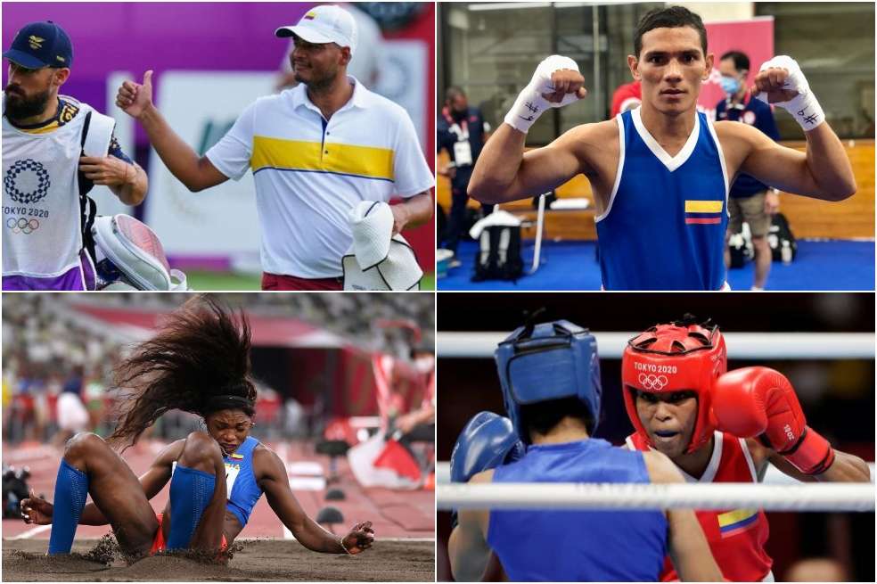 Juan Sebastián Muñoz, Caterine Ibargüen, Céiber Ávila e Ingrit Valencia, opciones de medalla para Colombia.