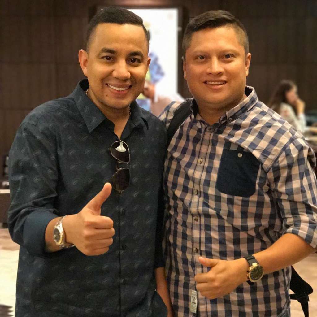 Pablo Andrade con Pipe Peláez