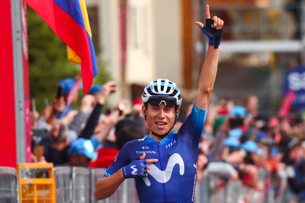 Einer Rubio, ganador de la etapa 13 del Giro.