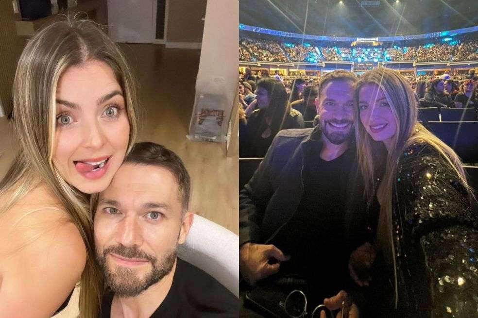 La presentadora Cristina Hurtado sorprendió a su esposo Josse Narváez en el último concierto de Ricky Martin en el Movistar Arena de Bogotá.