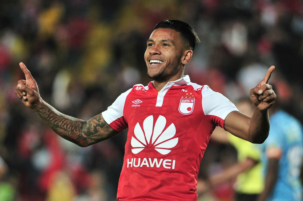 Morelo, delantero del cuadro bogotano, marcó el tanto en el partido de ida que terminó 1-1. / Óscar Pérez