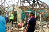 Casi la mitad de una ciudad nigeriana fue destruida en choques con islamistas