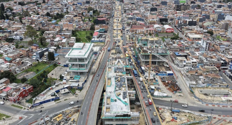 Los cierres se realizarán entre las 10:00 p.m. y las 5:00 a.m. por trabajos de construcción de la Línea 1 del Metro de Bogotá.