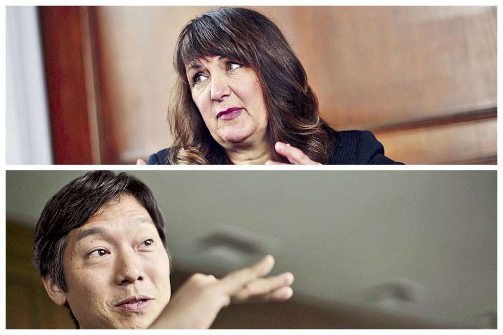 Kimberly Schonert-Reichl, profesora del Laboratorio de Aprendizaje Socioemocional de la U. de British Columbia. Koji Miyamoto, director en la OCDE del proyecto Educación y Progreso Social. Óscar Pérez