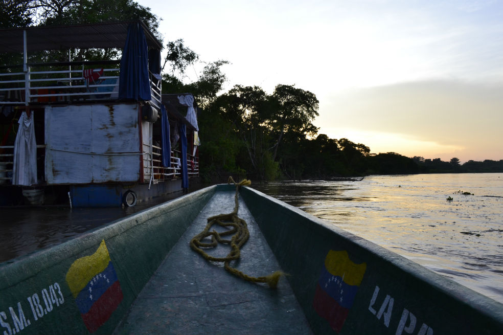 La expedición partió de Arauquita, en Colombia, con rumbo a Puerto Colombia, en Venezuela. / María Paula Rubiano