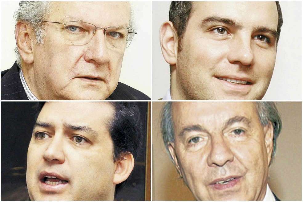 Respectivamente Rodrigo Jaramillo, Tomás Jaramillo, Juan Carlos Ortiz y  Víctor Maldonado./ Archivo