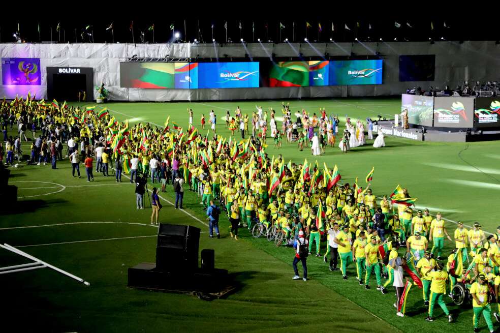 Terminó la espera, comenzaron los XXI Juegos Deportivos Nacionales. / Cortesía Bolívar 2019