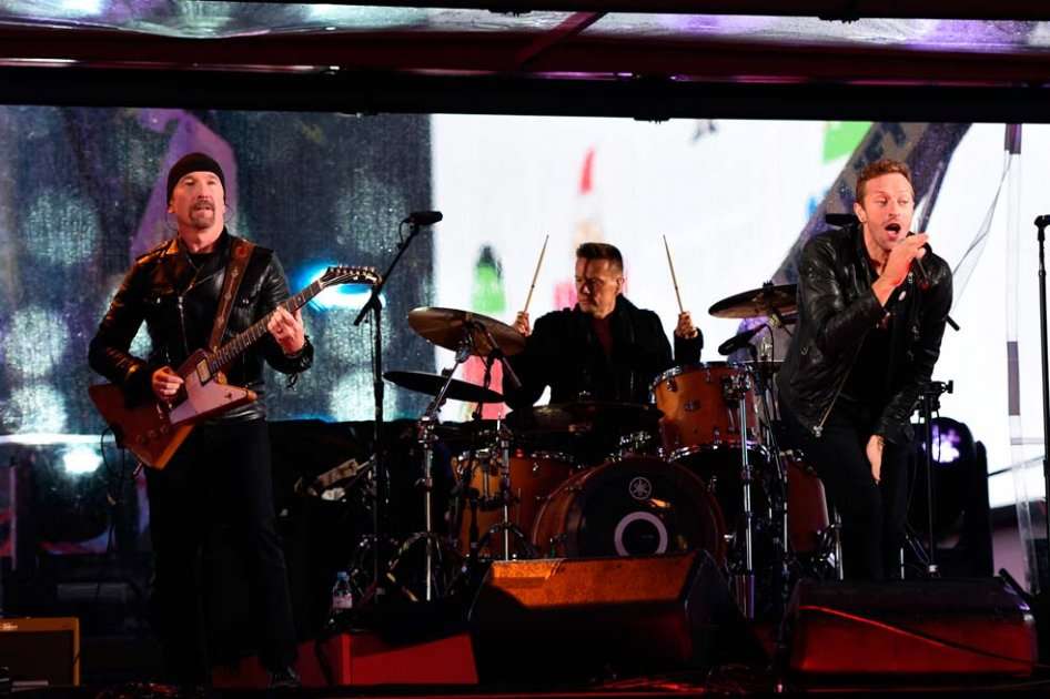 U2 con Chris Martin.