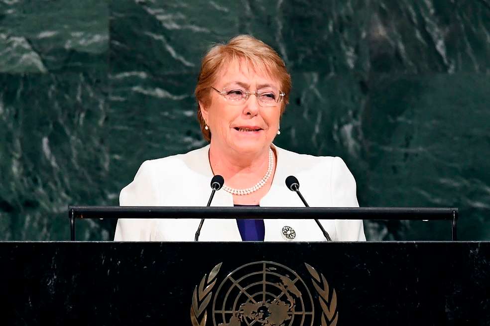 Michell Bachelet es la Alta Comisionada de la ONU para los Derechos Humanos. / AFP