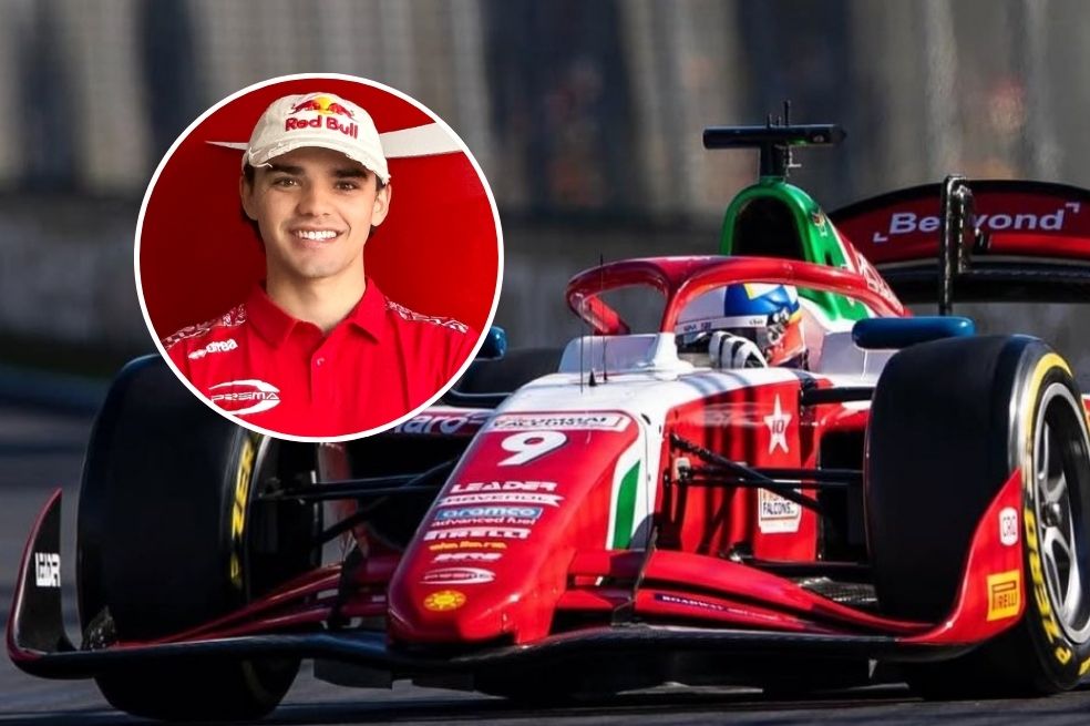 El piloto colombiano Sebastián Montoya, integrante del Prema Racing de la Fórmula 2.