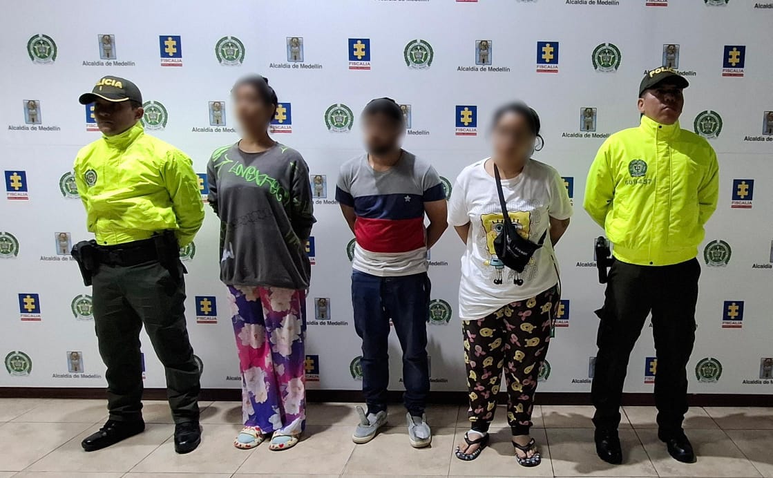 Se trata de alias "Juan David". Dos mujeres que al parecer hacían parte de la red, también fueron capturadas.