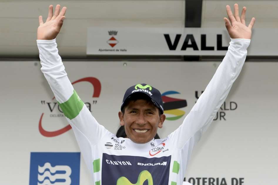 Nairo Quintana es el líder de la competición catalana a falta de dos etapas. / AFP