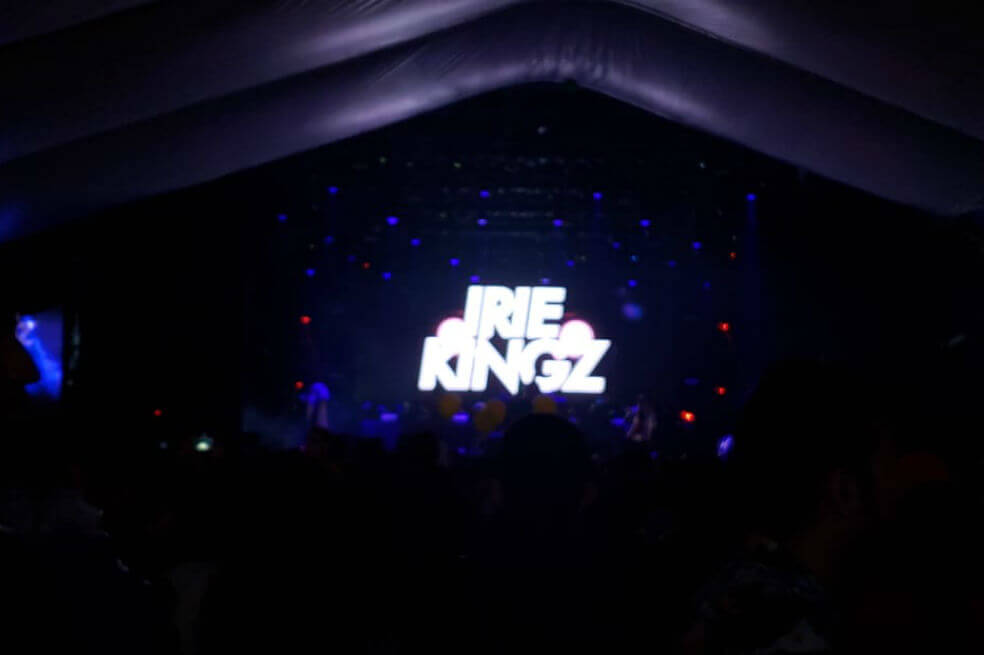 Imagen de la presentación del dueto musical Irie Gingz, compuesto por los sanandresanos Oliva y Yeyo. / Cortesía