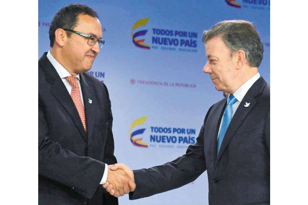 Alfonso Prada, durante su posesión como secretario general de Presidencia, ante el jefe de Estado. / SIG
