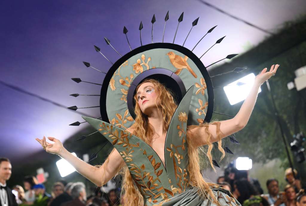 (FILES) US-British fashion designer Harris Reed arrives for the 2024 Met Gala at the Metropolitan Museum of Art on May 6, 2024, in New York.