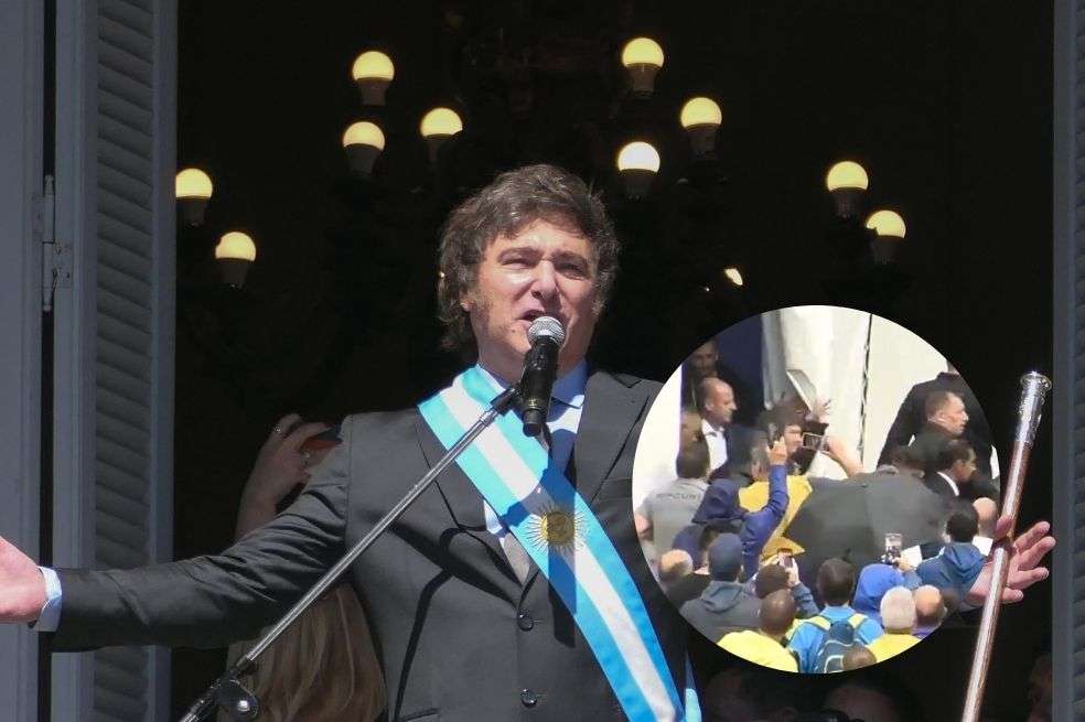Javier Milei, abucheado en las votaciones a presidente de Boca Juniors.
