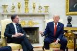 En reunión con el jefe de la OTAN, Trump insistió en la anexión de Groenlandia