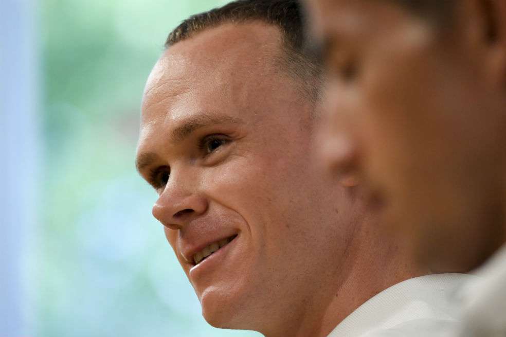 Chris Froome, ciclista del equipo Sky.  / AFP