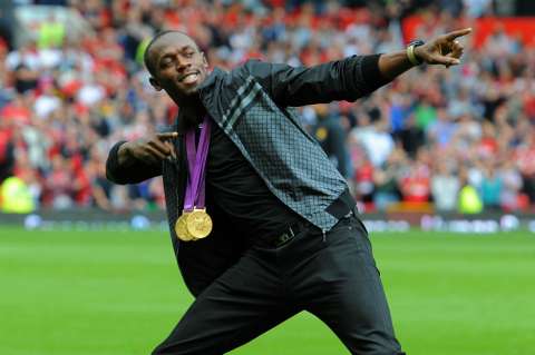 Usain Bolt llegó a Australia para su apuesta futbolística