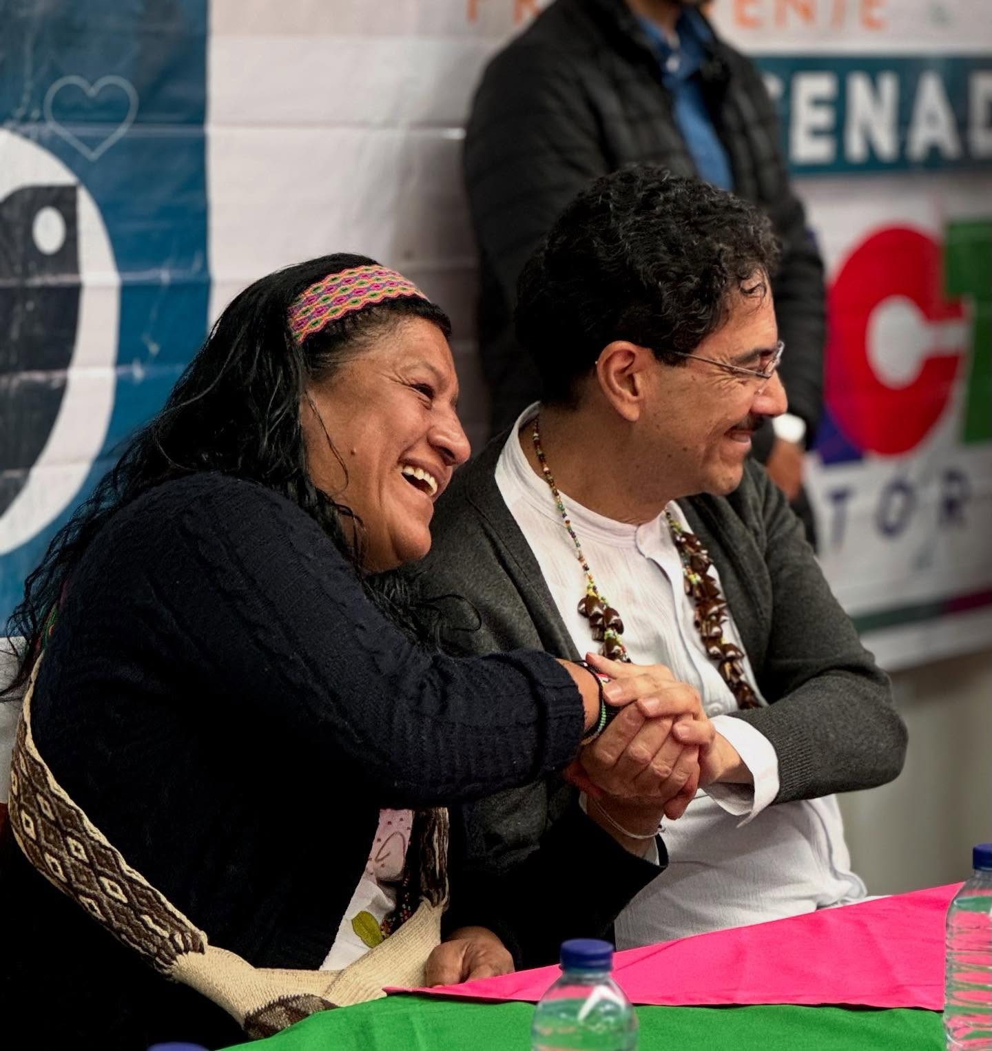 La senadora Aída Quilcué será la fómrula vicepresidencial del candidato Iván Cepeda. Tienen el apoyo del presidente Gustavo Petro.