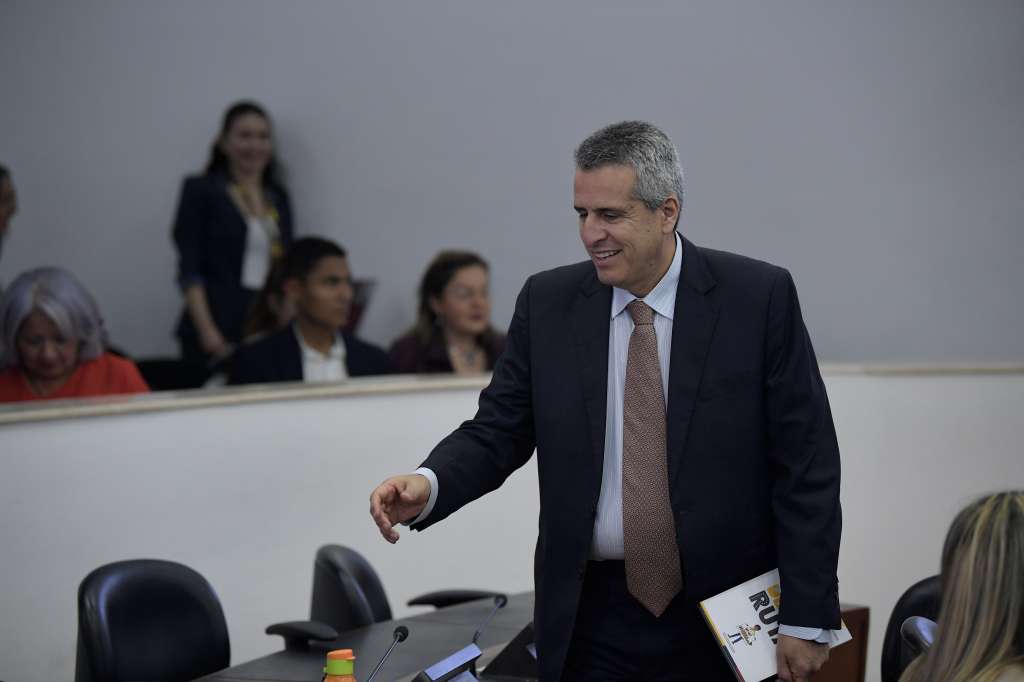 Ministro del Interior, durante el debate sobre la reforma a la Salud,  realizado en la Comisión Séptima de la Cámara de Representantes.