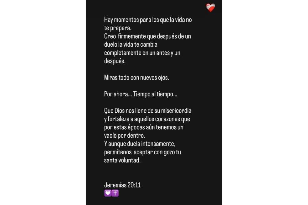 Mensaje de Jessica Cediel.