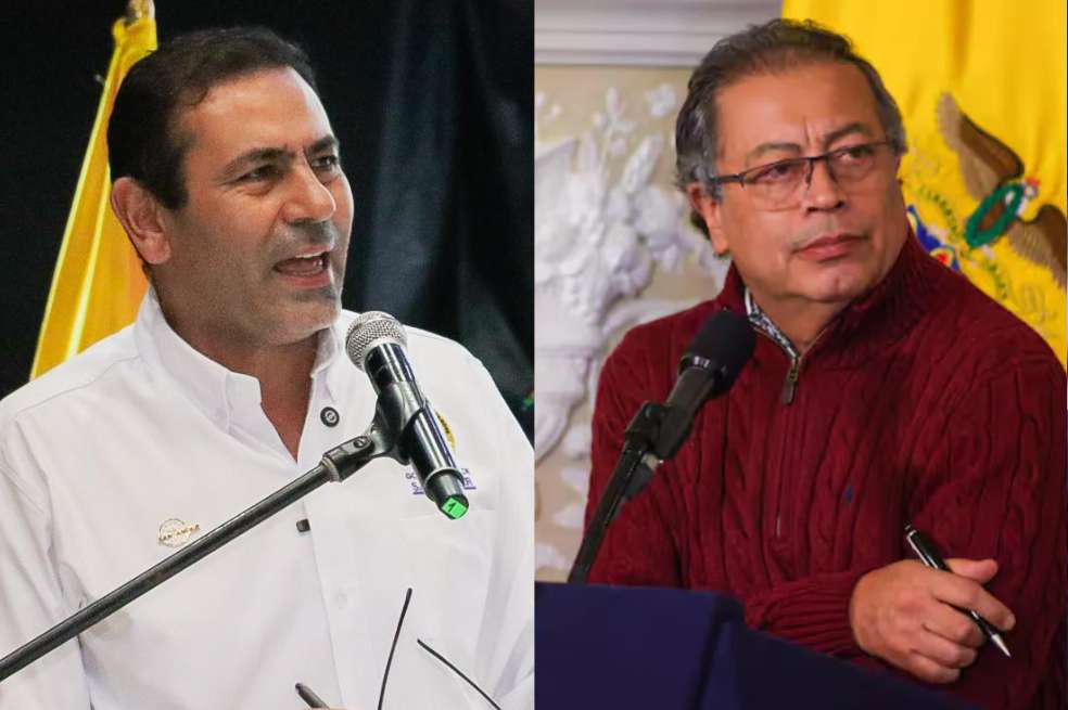 El presidente Gustavo Petro le respondió al gobernador de Santander, Juvenal Díaz.