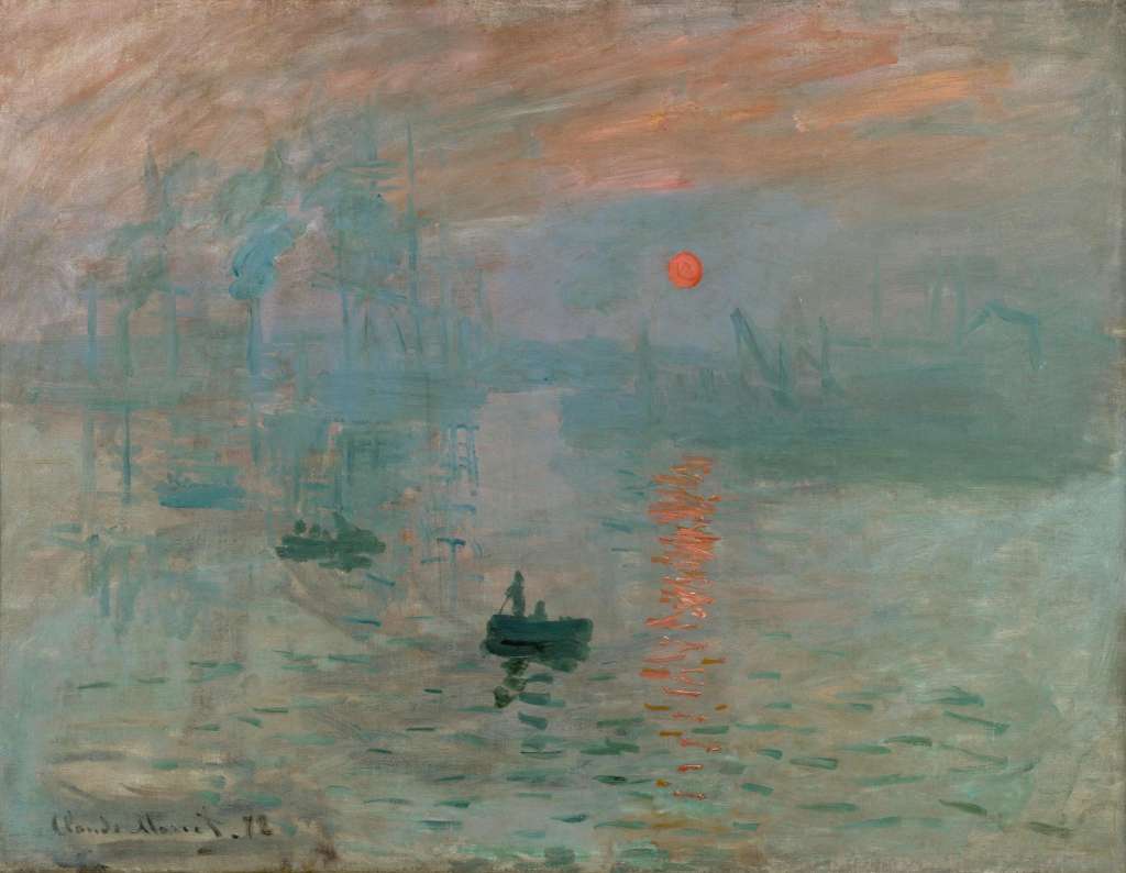 "Impression, soleil levant", Claude Monet (1872).