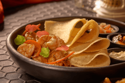 Receta del día: fajitas de camarón