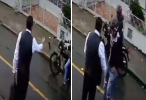 Trabajador lanzó su celular a ladrones al ver que lo iban a robar